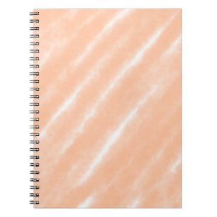 Peach Fuzz Colour Watercolor Abstract Pattern Notebook