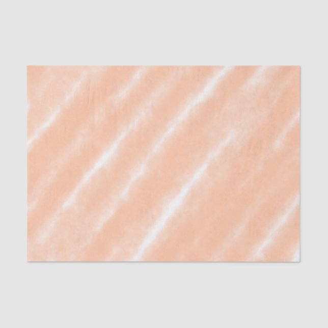 Peach Fuzz Colour Watercolor Abstract Pattern Tissue Paper (Front)