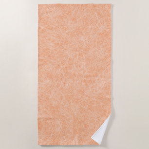 Peach Fuzz Faux Leather Beach Towel