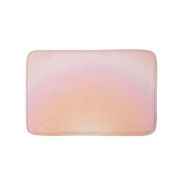 Peach Fuzz Gradient Bath Mat (Front)