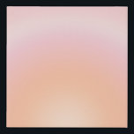 Peach Fuzz Gradient Faux Canvas Print<br><div class="desc">Gradient design - aura effect – peach fuzz gradient.</div>