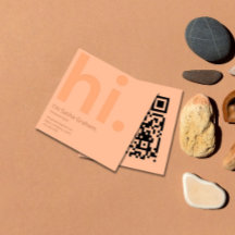 Peach Fuzz Pink Retro Hi QR Code