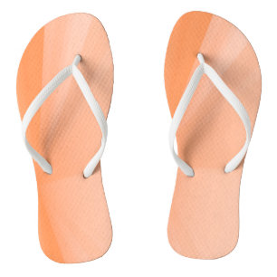 Peach Fuzz Rays Abstract Simply Elegant Flip Flops