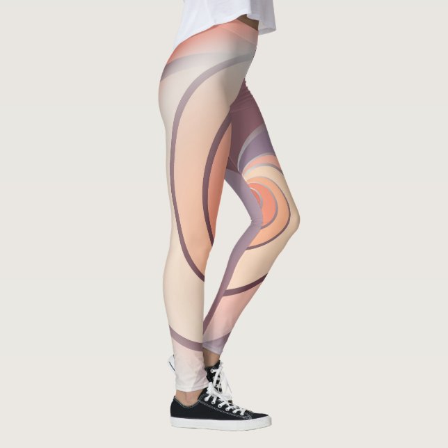 Peach fuzz seashell leggings (Right)