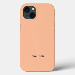 Peach Fuzz Solid Color Name iPhone 13 Case