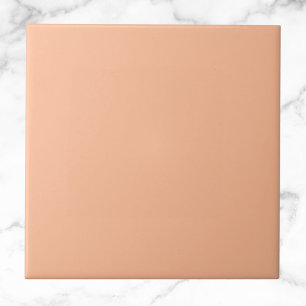 Peach Fuzz Solid Colour Ceramic Tile