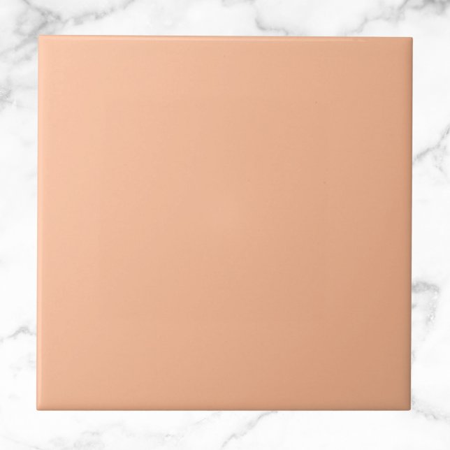 Peach Fuzz Solid Colour Ceramic Tile (Creator Uploaded)