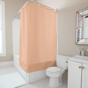 Peach Fuzz Solid Colour Shower Curtain
