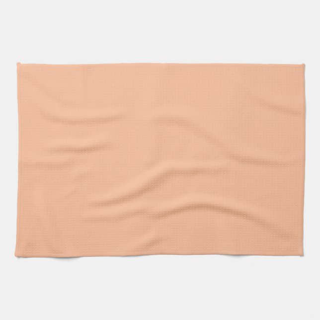 Peach Fuzz Solid Colour Tea Towel (Horizontal)