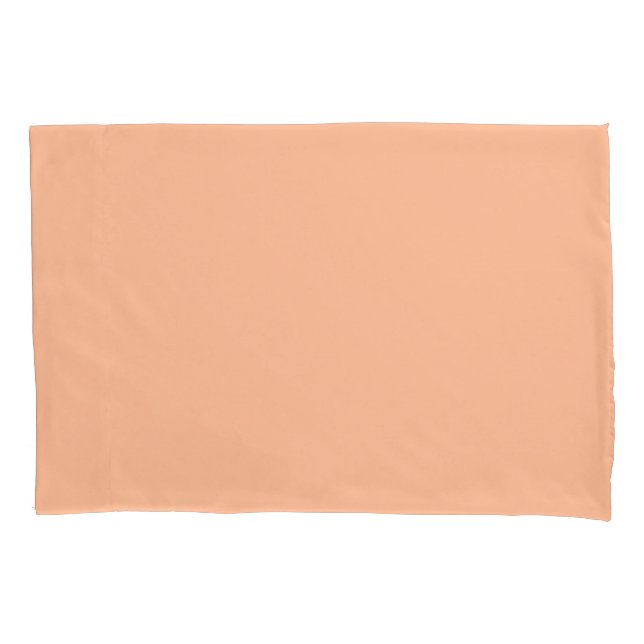 Peach Fuzz Solid Pillowcase (Front-Left)