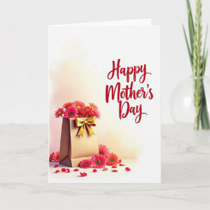 Peach Glow Mothers Day Card