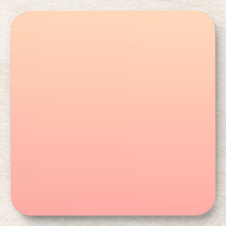 Peach Gradient Background Coaster