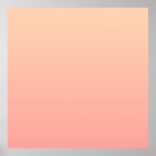 Peach Gradient Background Poster