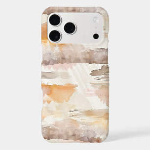 Peach Grapefruit Cream Cocoa Tan Stripes