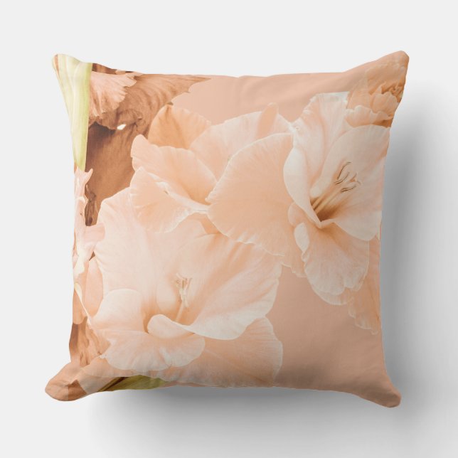 Peach & Green Decorative Cushion (Front)