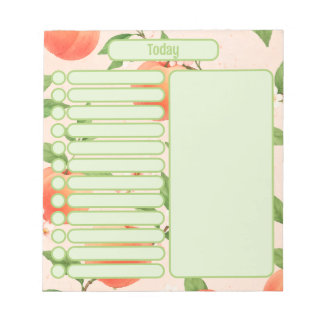 Peach (Green) Notepad