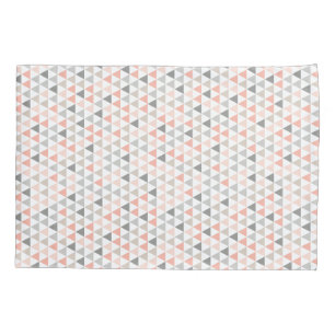 Peach Grey Beige Neutrals Modern Pillow Case