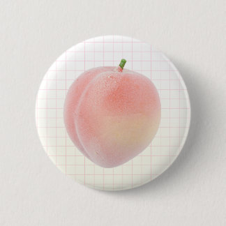 Peach Grid Kawaii Button