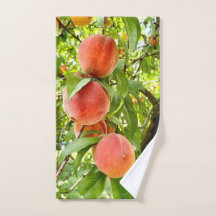 peach hand towel