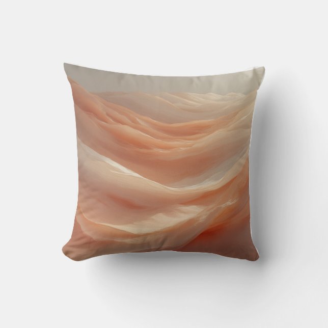 Peach Horizon Glow Cushion (Front)
