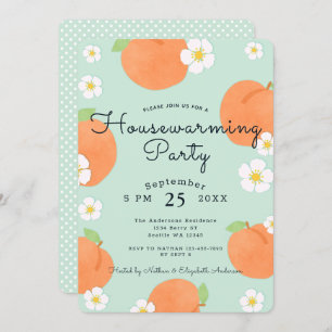 Peach House Warming Party Invitation