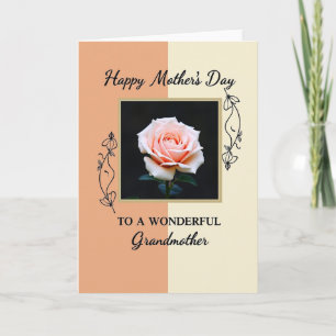 Peach Ivory Mothers Day Card