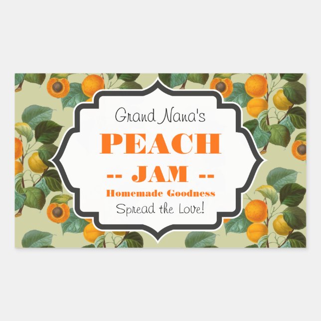 Peach Jam Label (Front)
