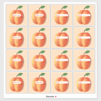 Peach Jam Labels Vinyl Sticker Sheet
