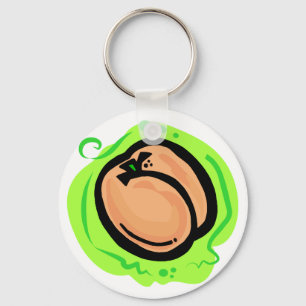 Peach Key Ring