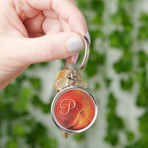 Peach Keychain