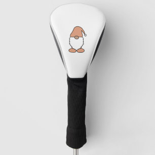 Peach Light Orange Gnome Golf Head Cover