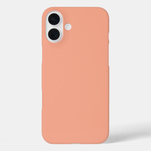 Peach Light Orange Pink Solid Custom Colour Gift Case-Mate iPhone Case (Back)