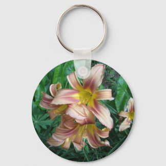 Peach Lily Keychain