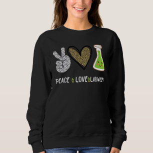 Peach Love Lab Week 2022 Laboratory Tech Technolog Sweatshirt