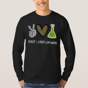 Peach Love Lab Week 2022 Laboratory Tech Technolog T-Shirt