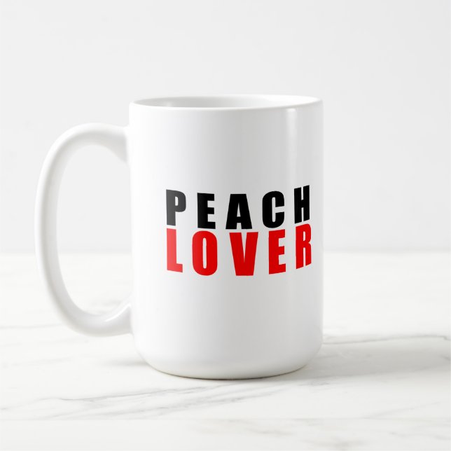 Peach lover coffee mug (Left)