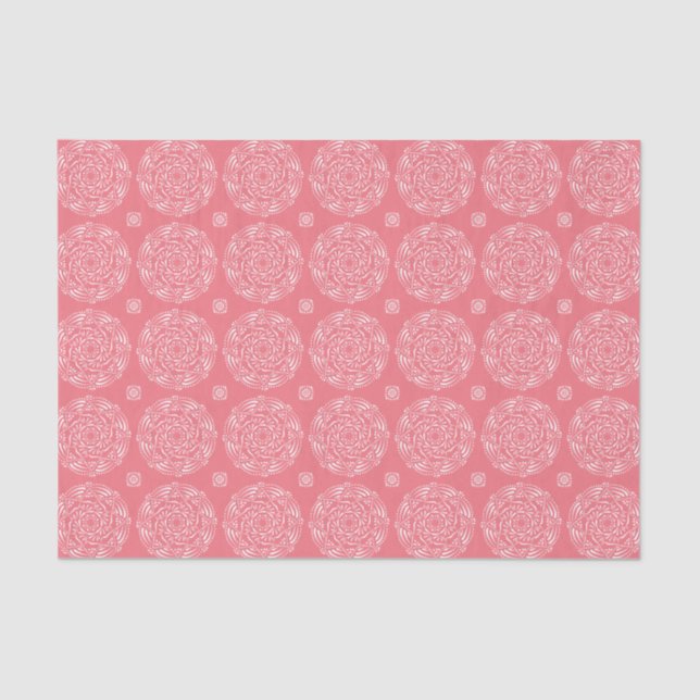 Peach Mandala Tissue Paper (Front)