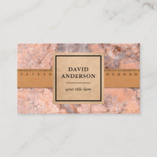 Peach Marble Granite Splashback Kitchen Countertop Business Card