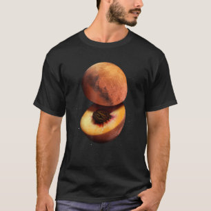 Peach Mars Planet Cut Out Astronomy Space Science T-Shirt