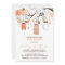 Peach Mason Jars Spring Baby Shower Invitation