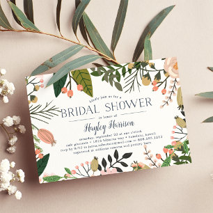 Peach Meadow Bridal Shower Invitation