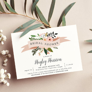 Peach Meadow Bridal Shower Invitation