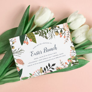 Peach Meadow Easter Brunch Invitation