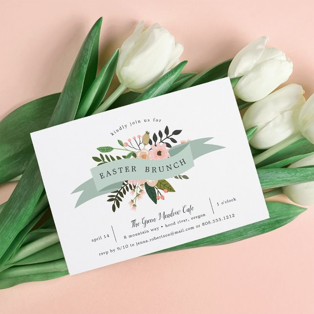 Peach Meadow | Easter Brunch Invitation (Creator Uploaded)