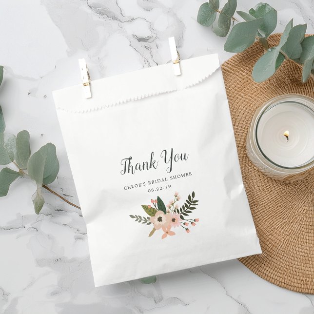 Peach Meadow Personalised Favour Bag (Creator Uploaded)