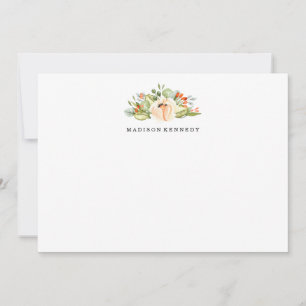 Peach Meadow   Personalised Stationery Card