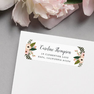Peach Meadow Return Address Label