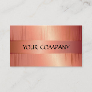Peach Metallic Card Template