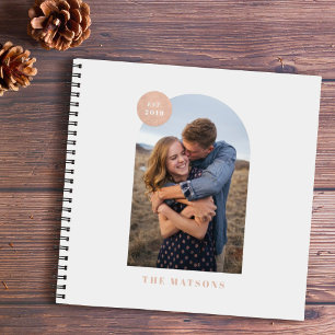 Peach Modern Arch Custom Photo Album Journal