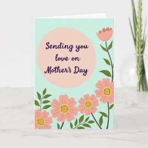 Peach Mothers Day Floral Card